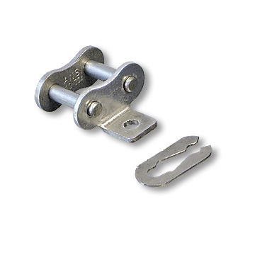 One Side 40SS / 1/2 in Pitch Attachment Chain Spring Clip 304 Stainless Steel Material WA-2 Attachment Bent 