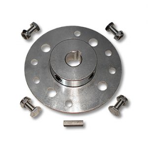 Steel Mini-Hub 1-1/4" Bore & Hardware Kit 2566 Zinc Plated 
